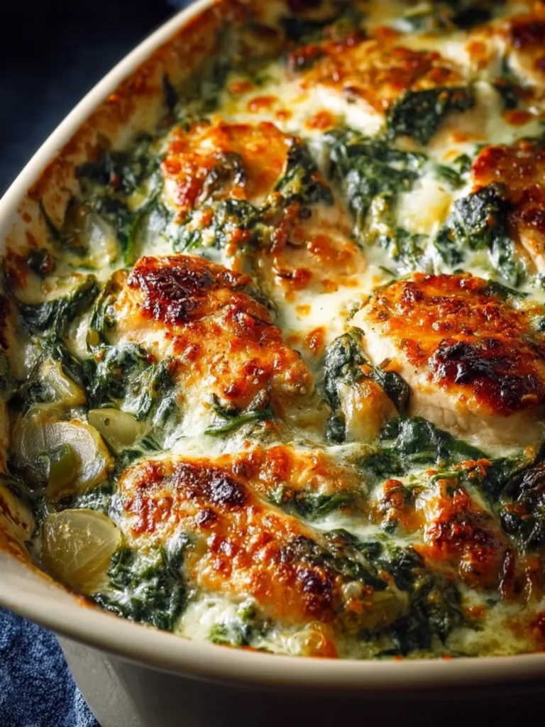 30-Minute Chicken and Spinach Casserole First Image