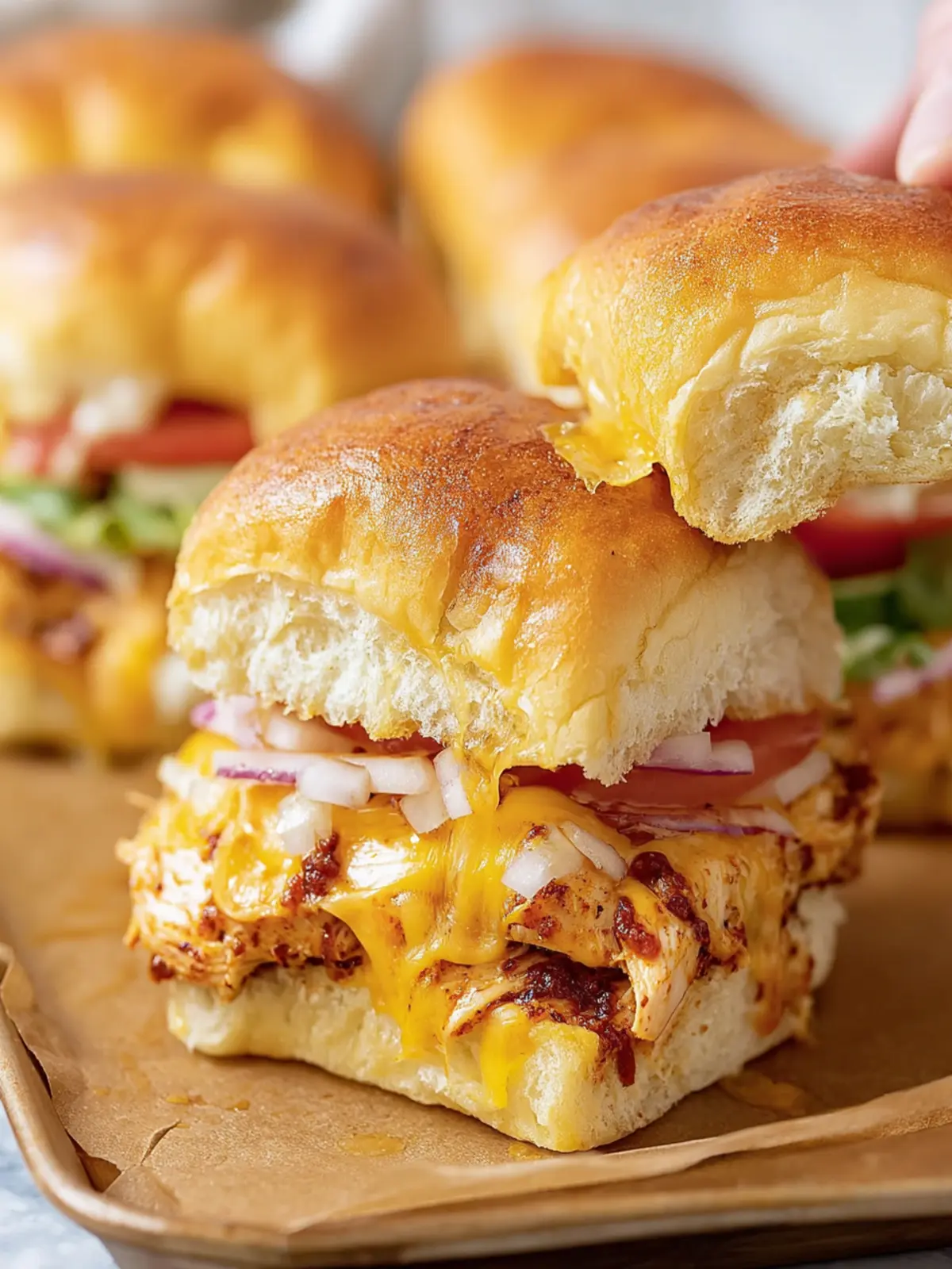 BBQ Chicken Sliders First Image