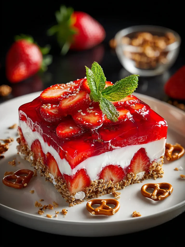 Strawberry Pretzel Salad First Image