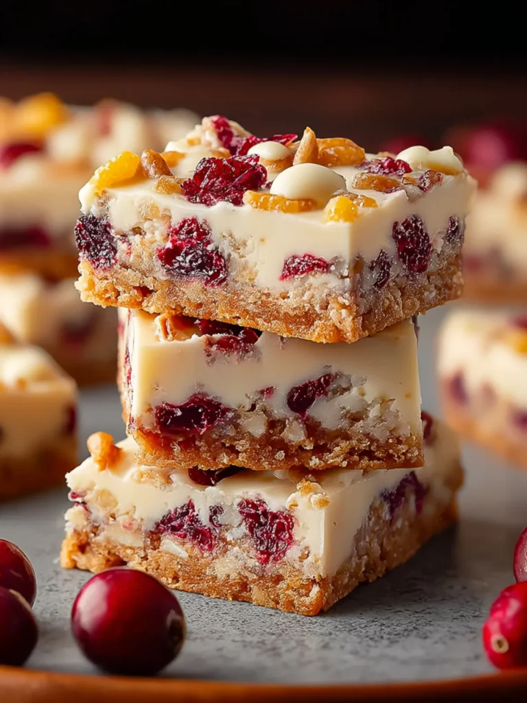 Irresistible Cranberry Bliss Bars: A Sweet Delight Recipe First Image