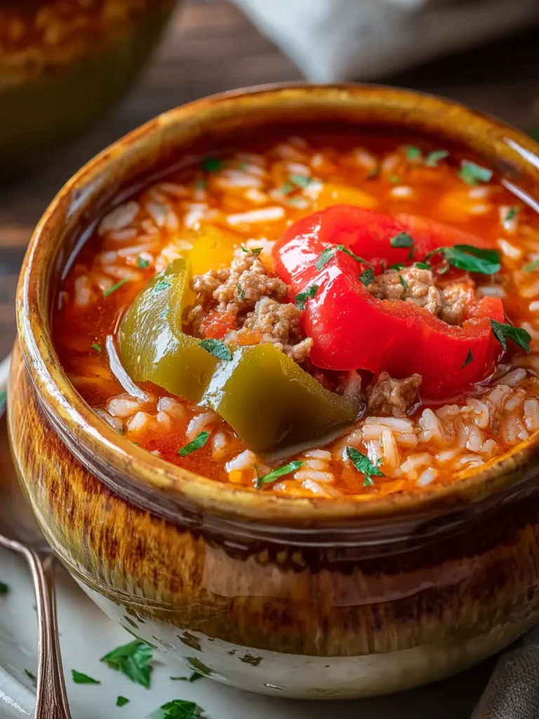 Delicious Crock Pot Stuffed Pepper Soup Recipe to Savor First Image