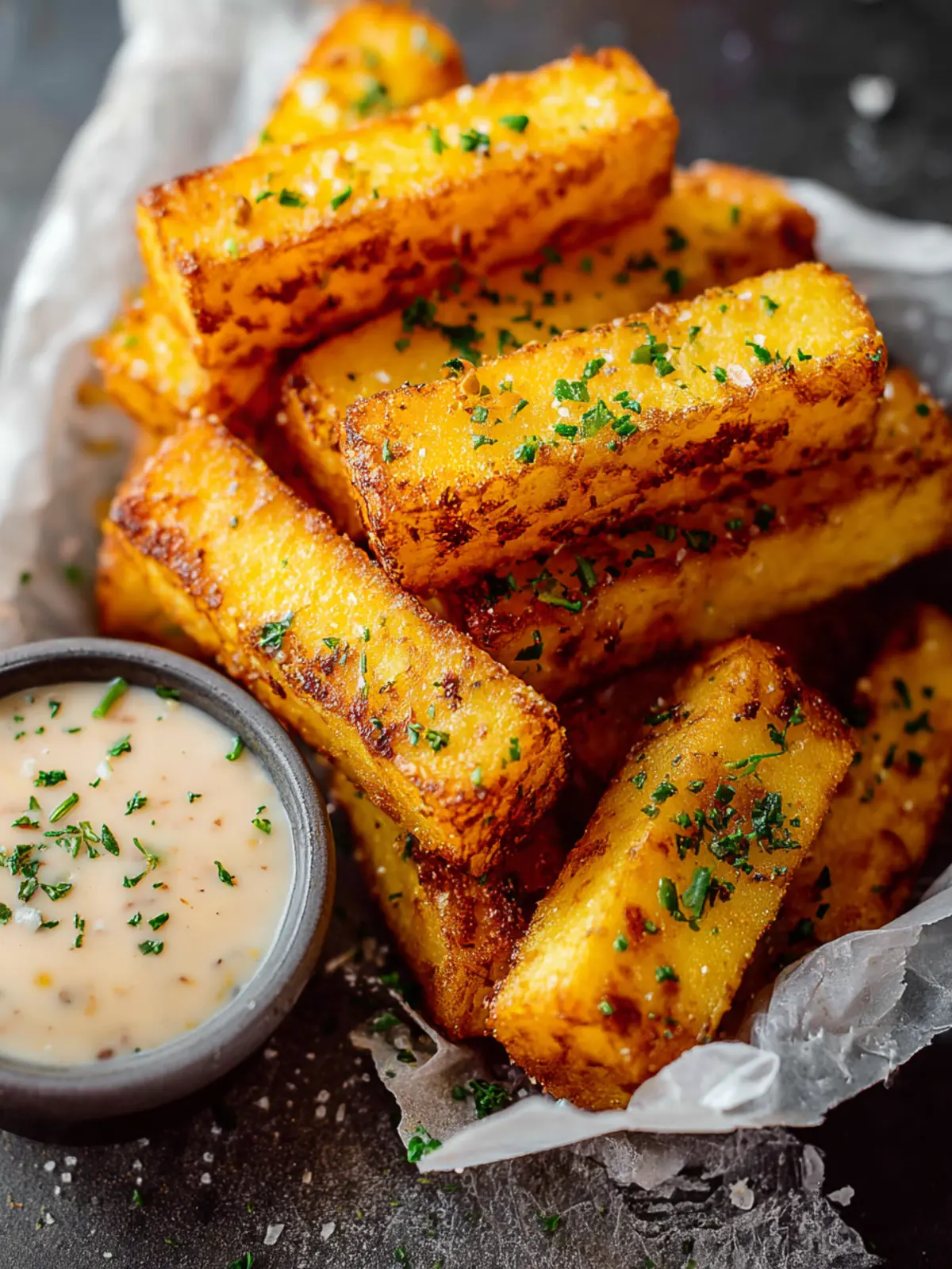 Golden Polenta Fries Recipe First Image