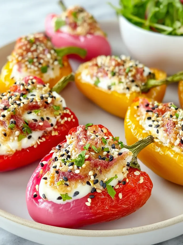 Everything Bagel Stuffed Mini Peppers First Image