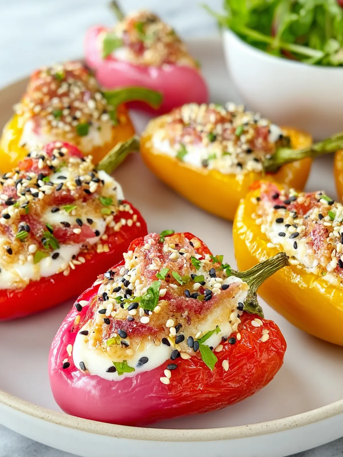 Everything Bagel Stuffed Mini Peppers First Image