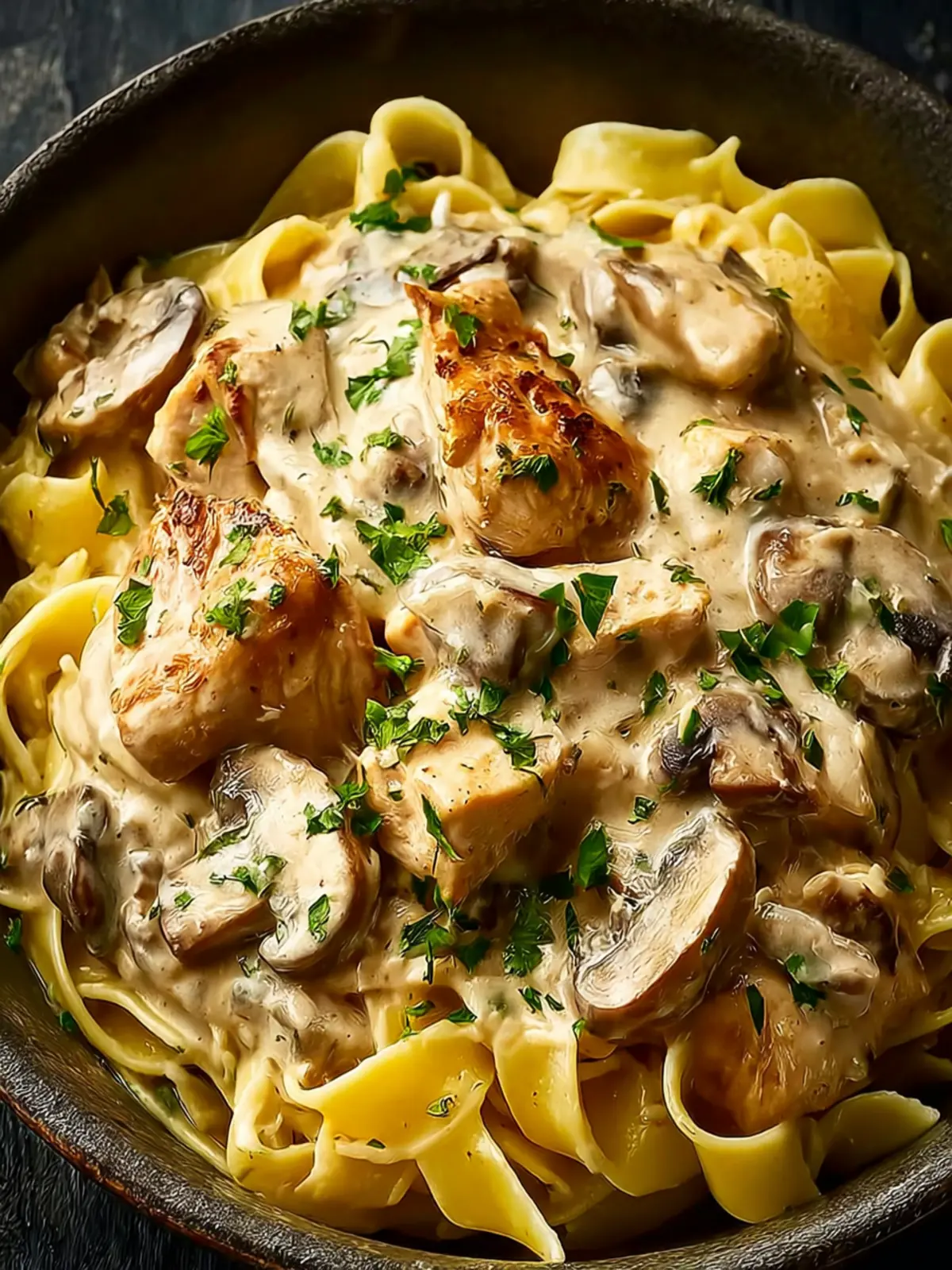 Creamy Chicken Stroganoff First Image
