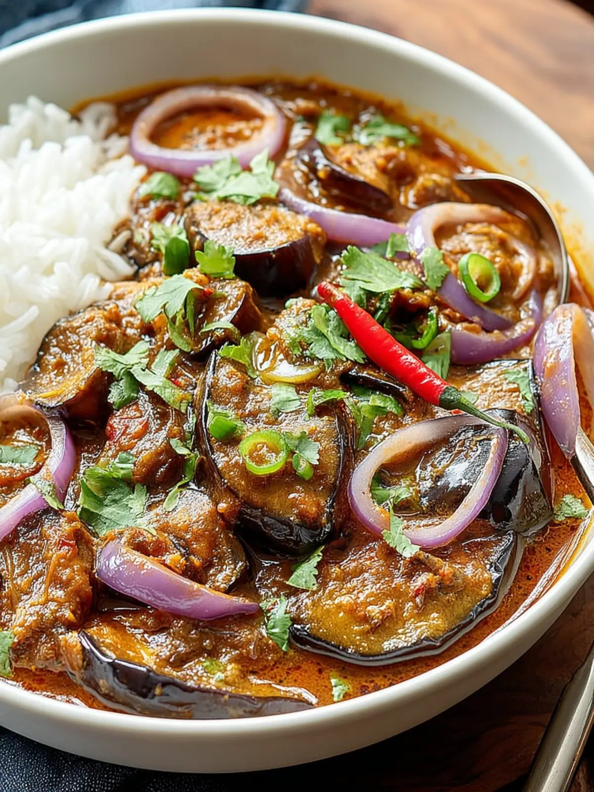 Irresistible Spiced Eggplant Coconut Curry Recipe First Image