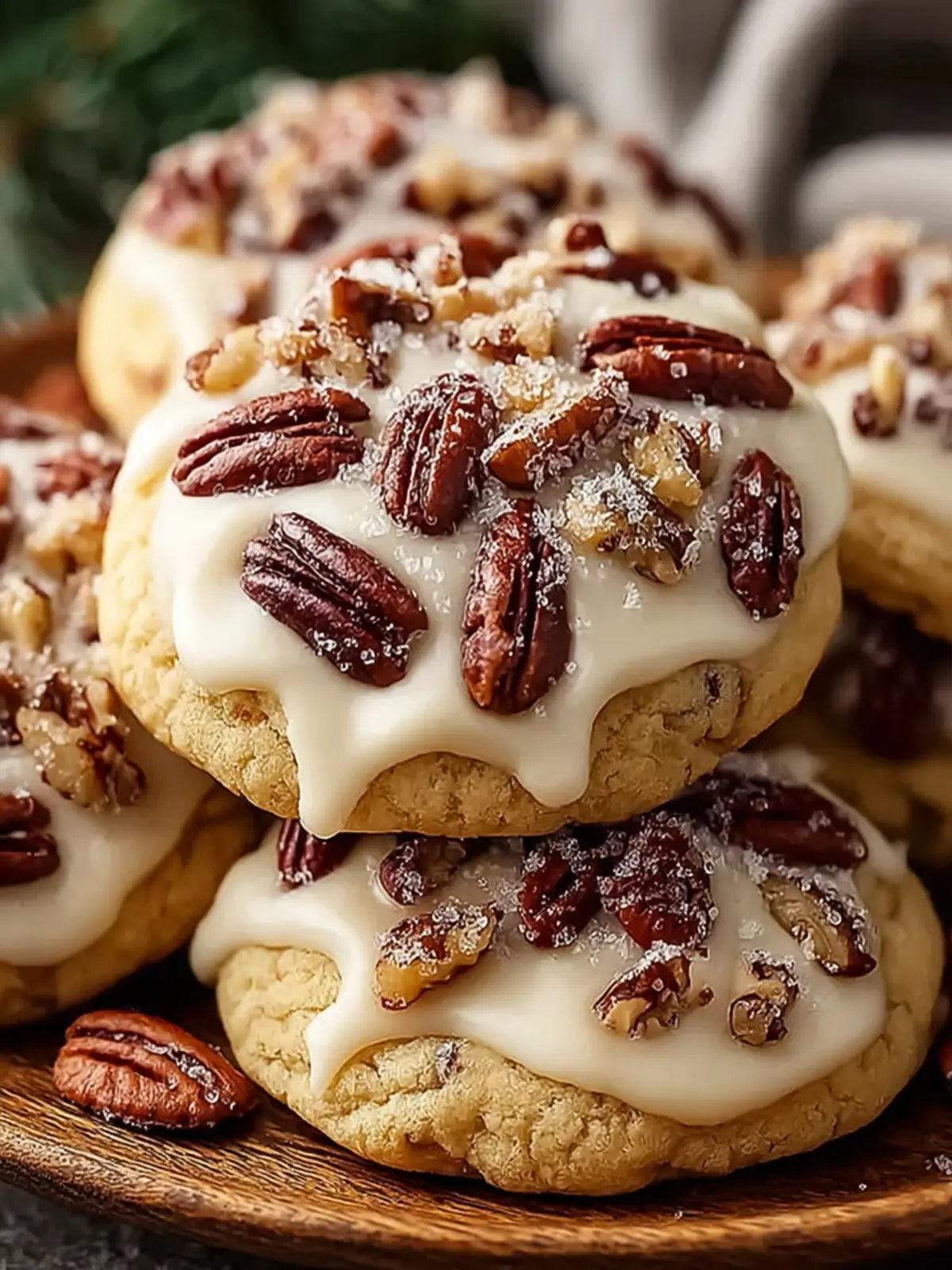 Frosted Butter Pecan Cookies First Image