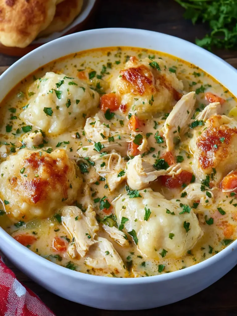 Slow Cooker Chicken and Dumplings First Image