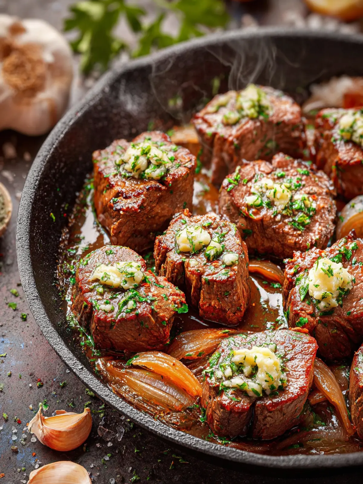 Garlic Butter Steak Bites First Image