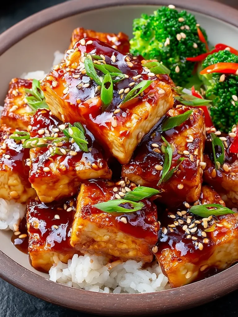 Irresistible Korean BBQ Tofu with Sesame Glaze Recipe First Image