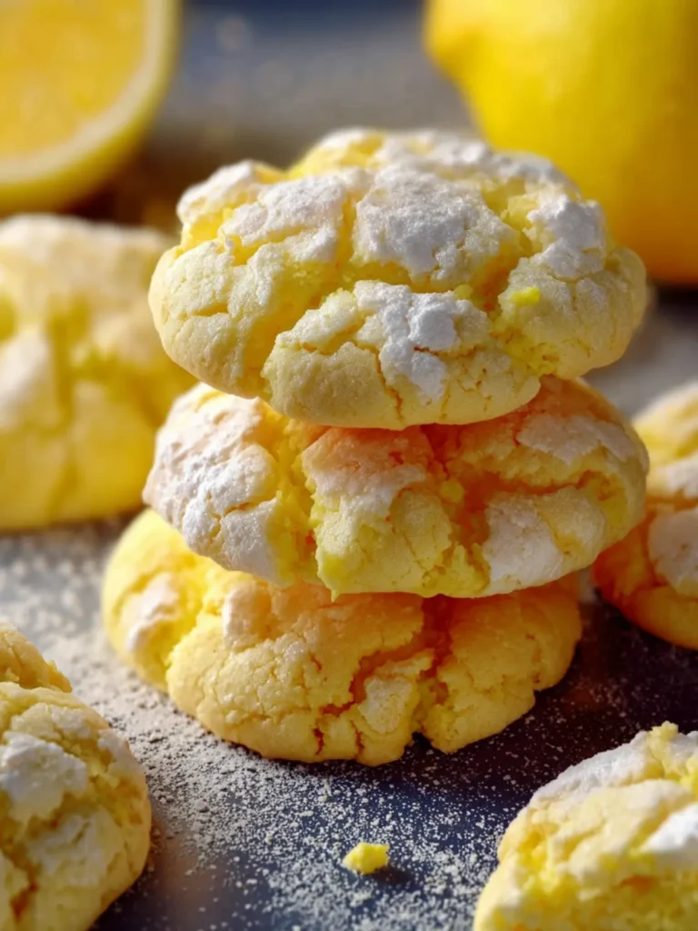 Delicious Lemon Gooey Butter Cookies First Image