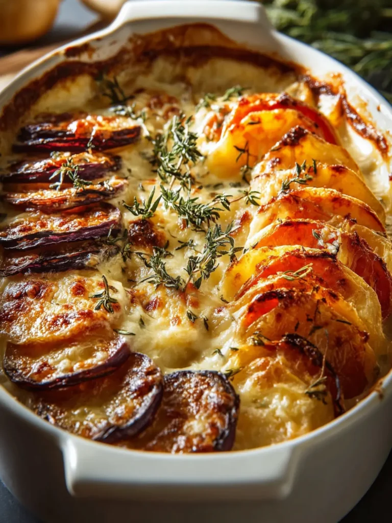 Cheesy Root Vegetable Gratin: A Comforting Creamy Delight First Image