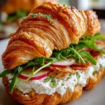 Delicious Apple Goat Cheese Croissant Sandwich Recipe First Image