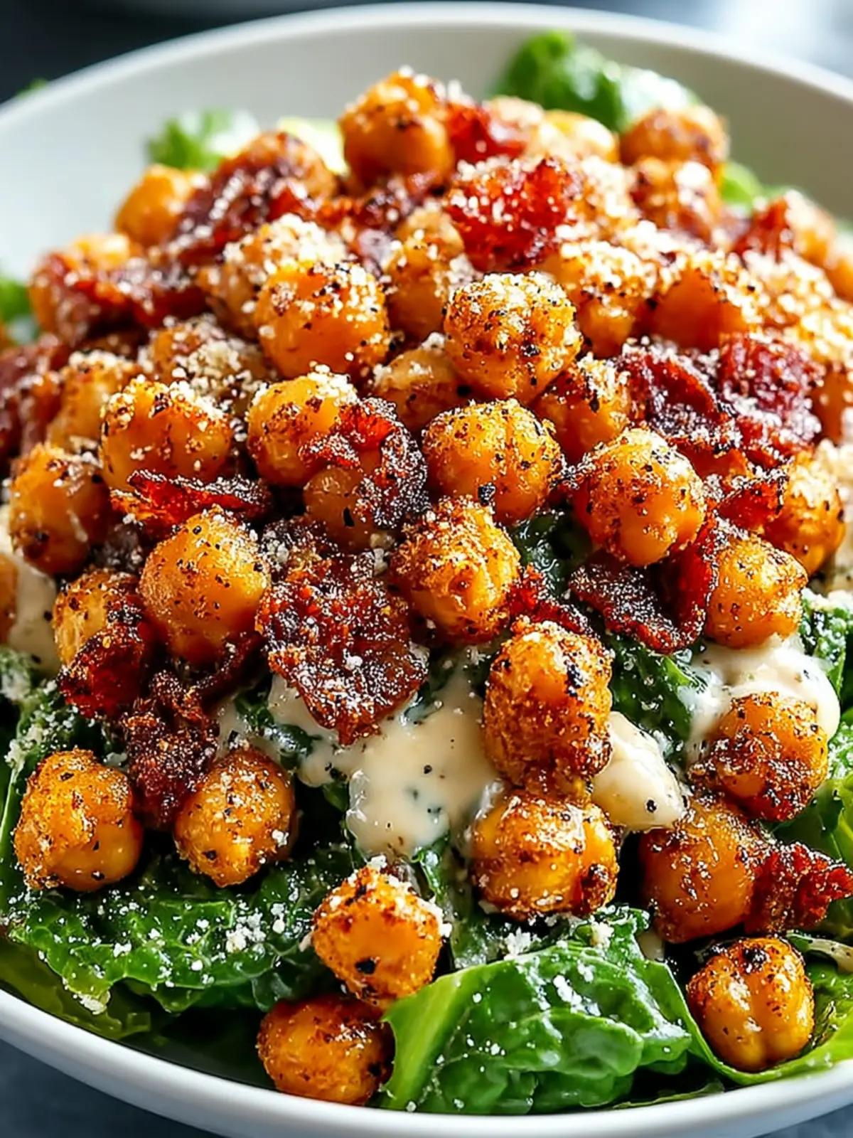 Crispy Roasted Chickpea Salad Recipe First Image
