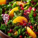 Zesty Citrus Pomegranate Kale Vinaigrette Recipe First Image