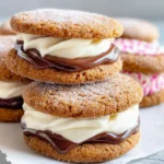 Ginger Molasses Cookie Sandwiches Recipe First Image
