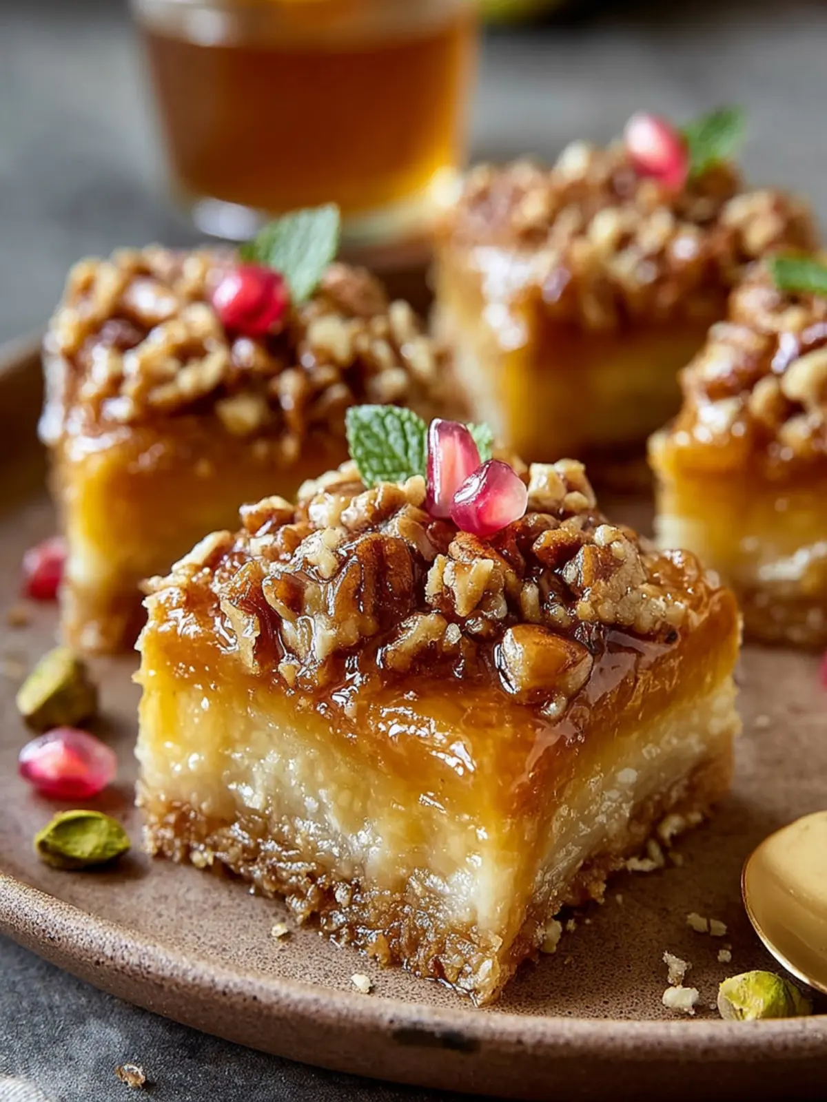 Indulge in Tahini-Honey Baklava Bars: Sweet & Crunchy Delight First Image