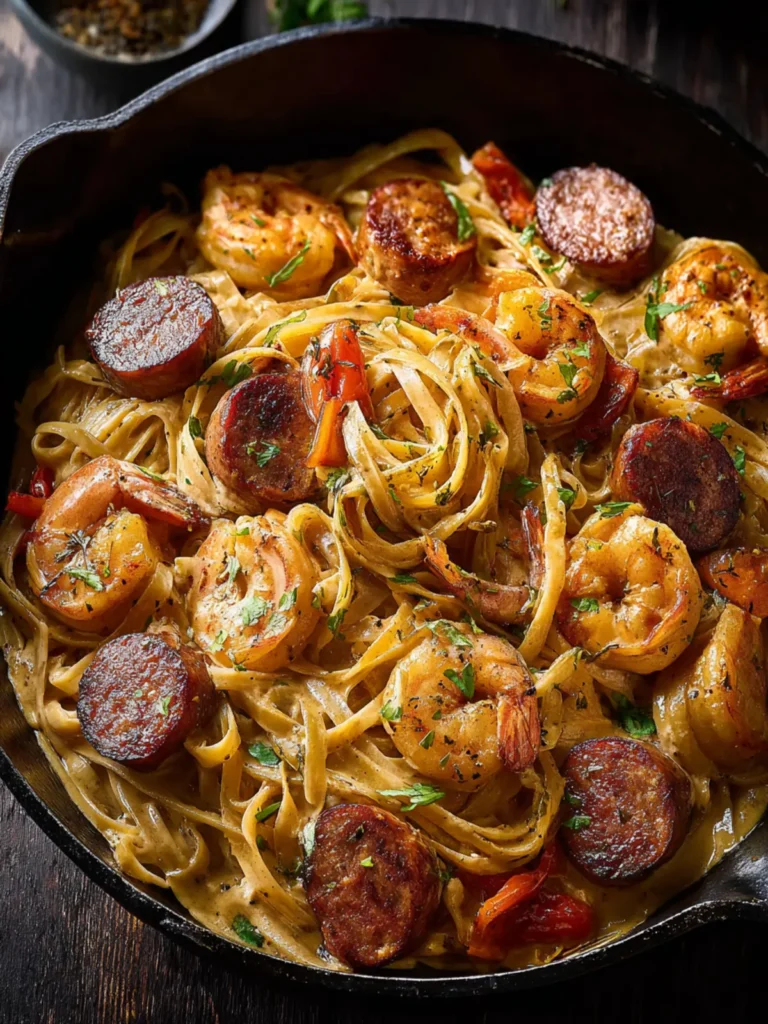 Cajun Shrimp and Sausage Pasta First Image