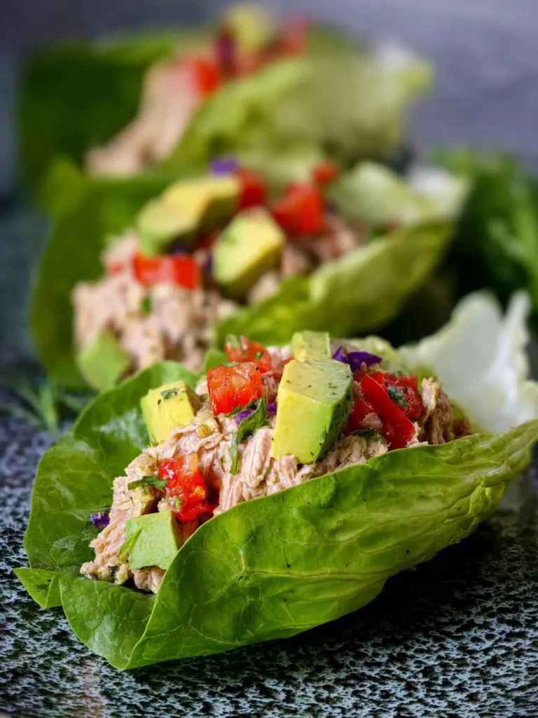 Avocado Tuna Lettuce Wraps First Image
