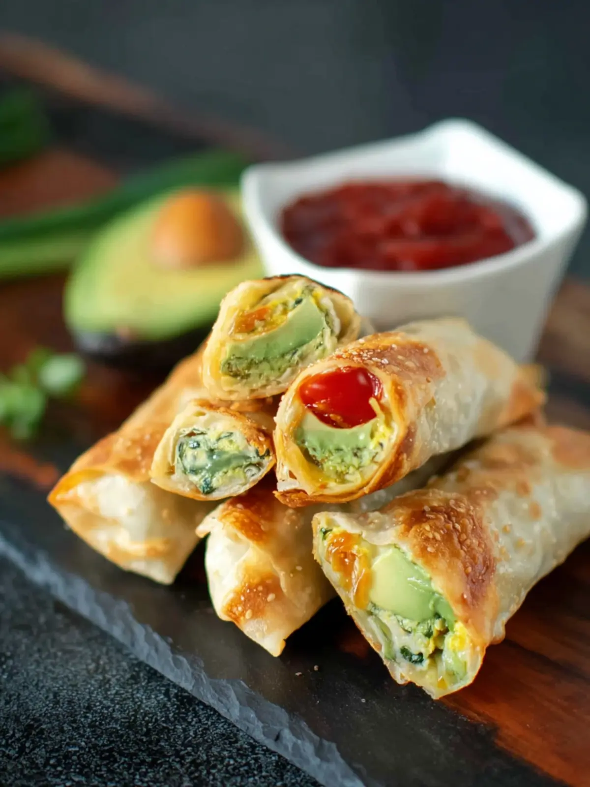 Baked Avocado Egg Rolls First Image