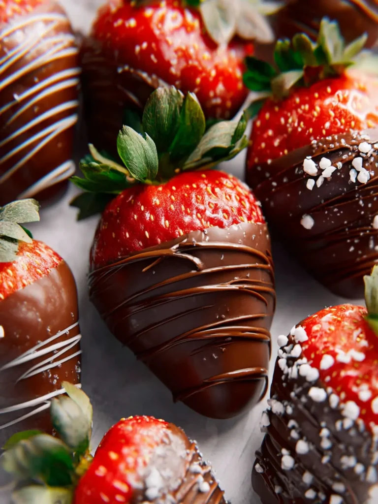 Chocolate Covered Strawberries Recipe First Image