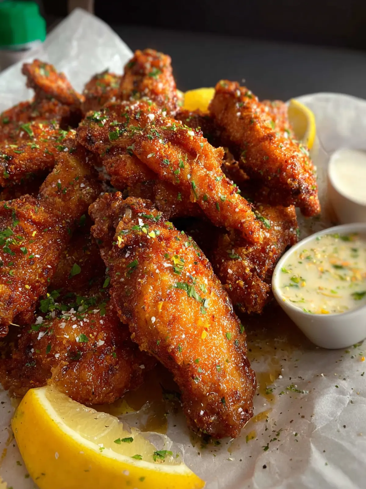 Crispy Lemon Pepper Wings First Image