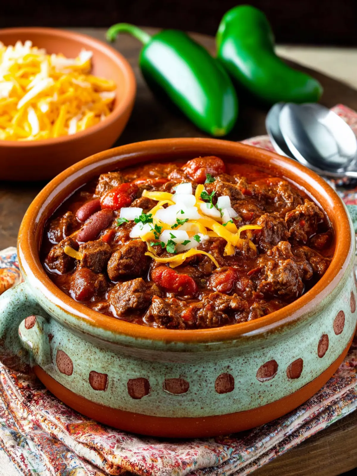 Slow Cooker Beef Chili (with Refried Beans) First Image