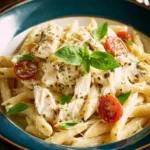 Slow Cooker Chicken Alfredo with Pesto First Image