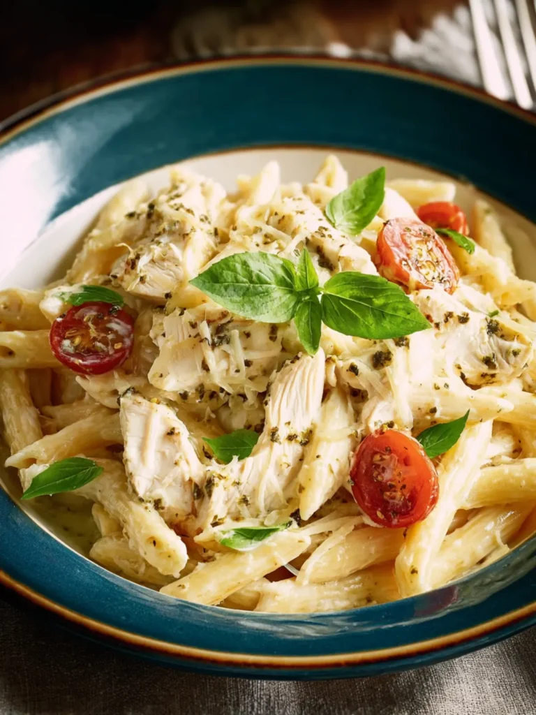 Slow Cooker Chicken Alfredo with Pesto First Image