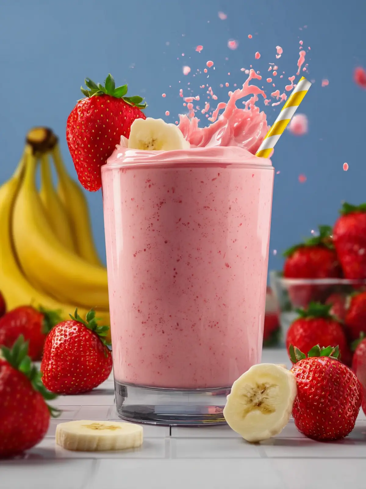 Strawberry Banana Yogurt Smoothie First Image