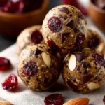 No-Bake Cranberry Chocolate Almond Energy Bites First Image