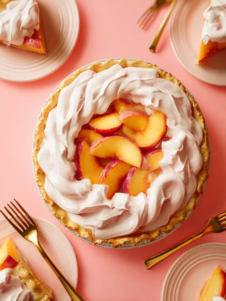 Creamy Peach Pie First Image