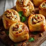 Delicious Pickled Walnut and Cheese Rolls First Image