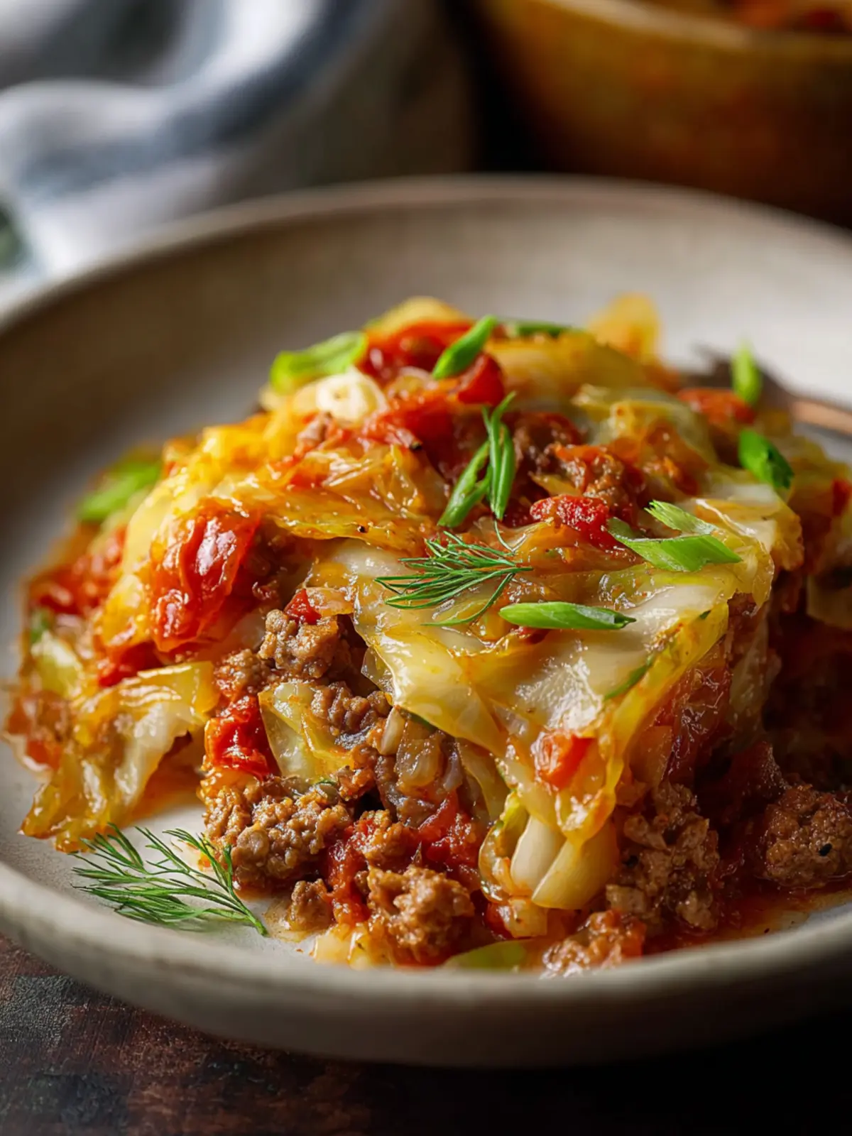 Low Carb Unstuffed Cabbage Casserole Recipe First Image