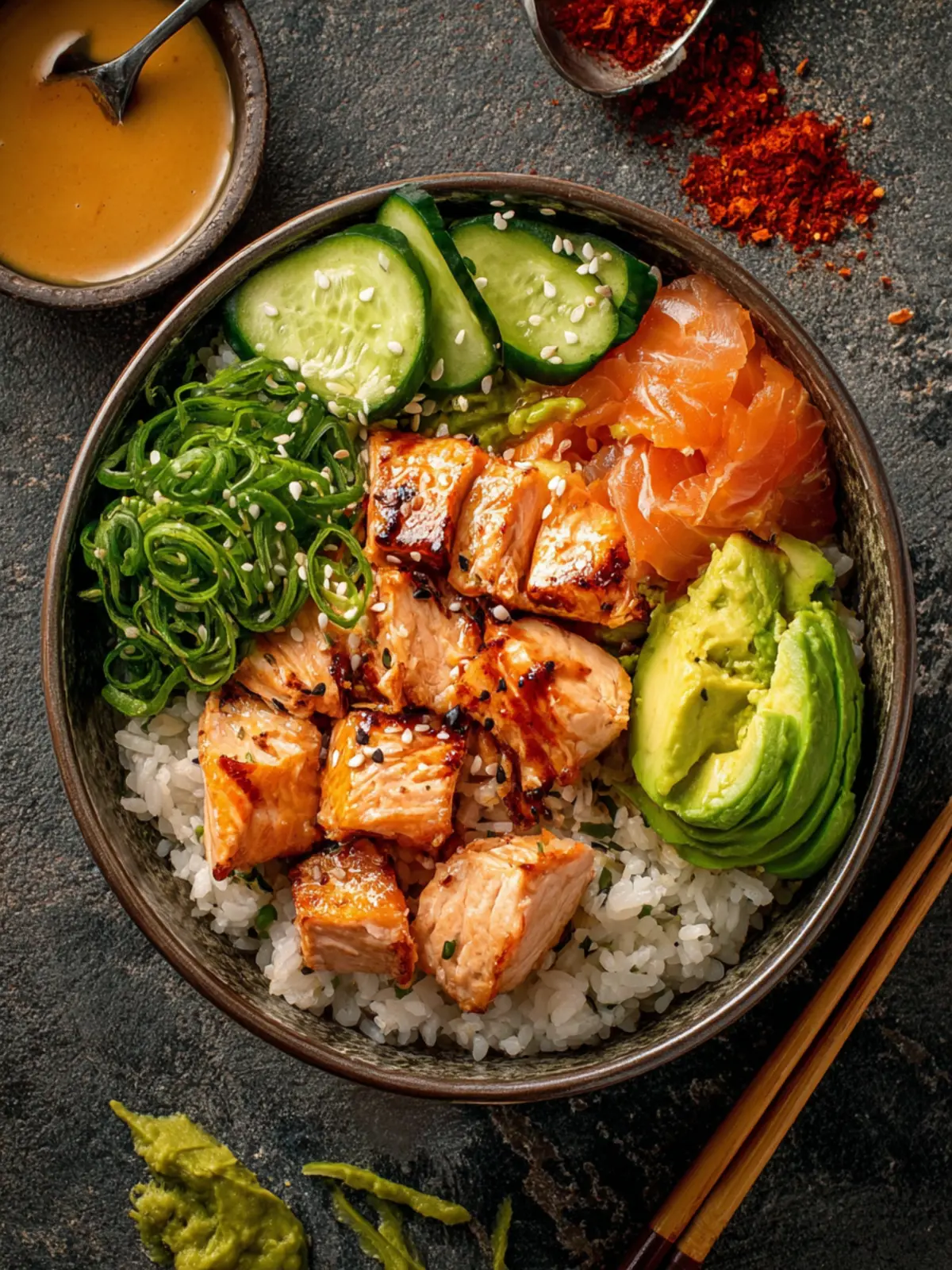 Baked Salmon Sushi Bowl First Image
