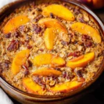 Peach Baked Oatmeal First Image