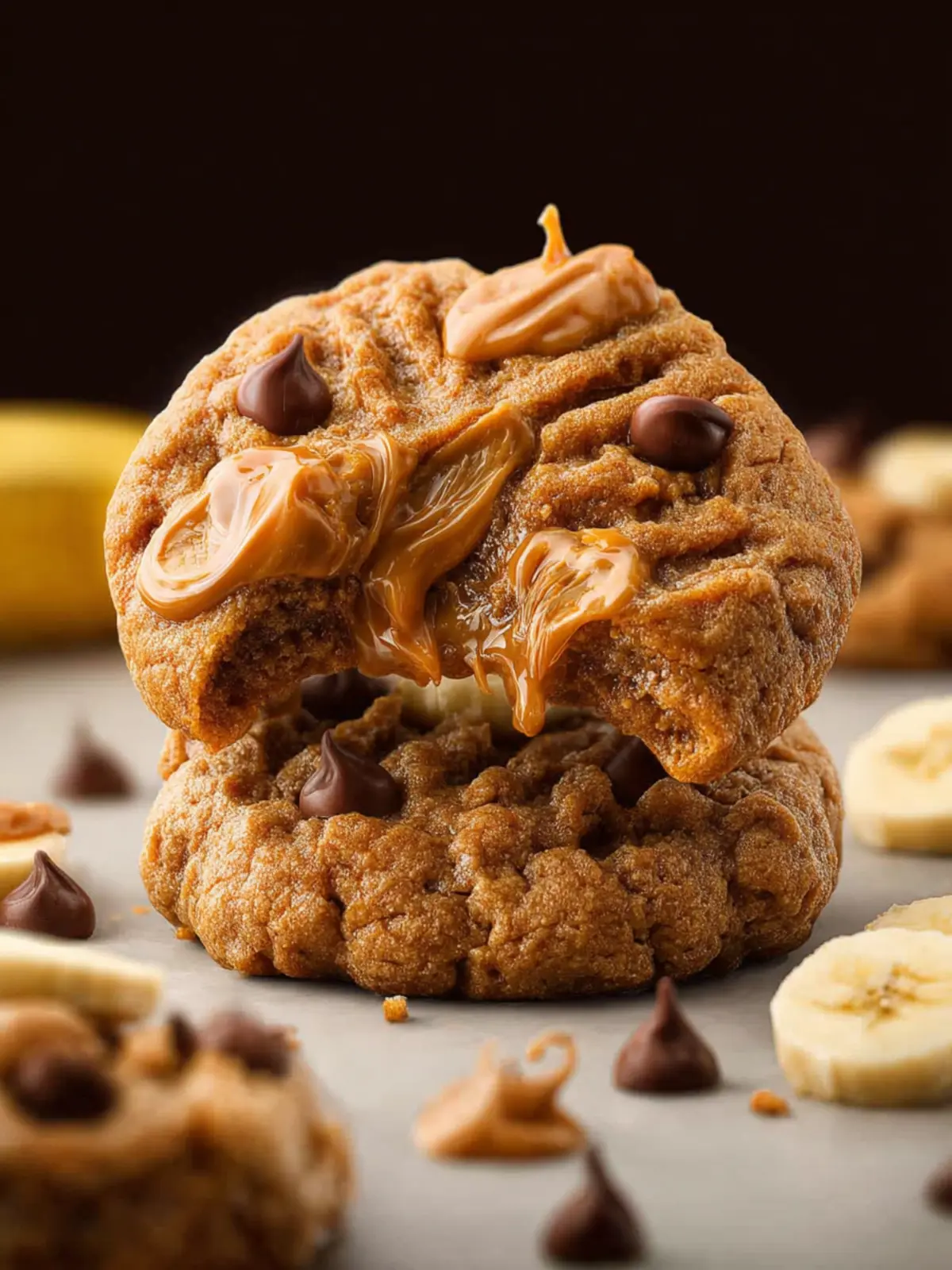 Peanut Butter Banana Cookies First Image