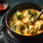 Quick Coconut Curry Soup with Dumplings First Image
