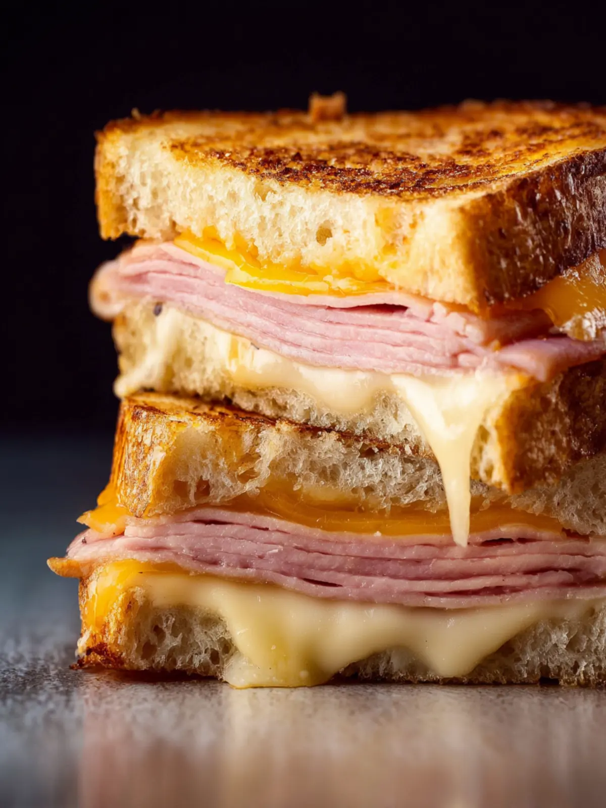 Air Fryer Grilled Ham and Cheese First Image