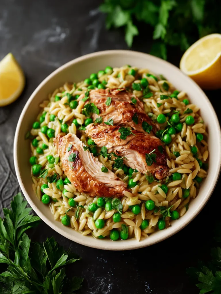 Chicken Orzo With Peas First Image