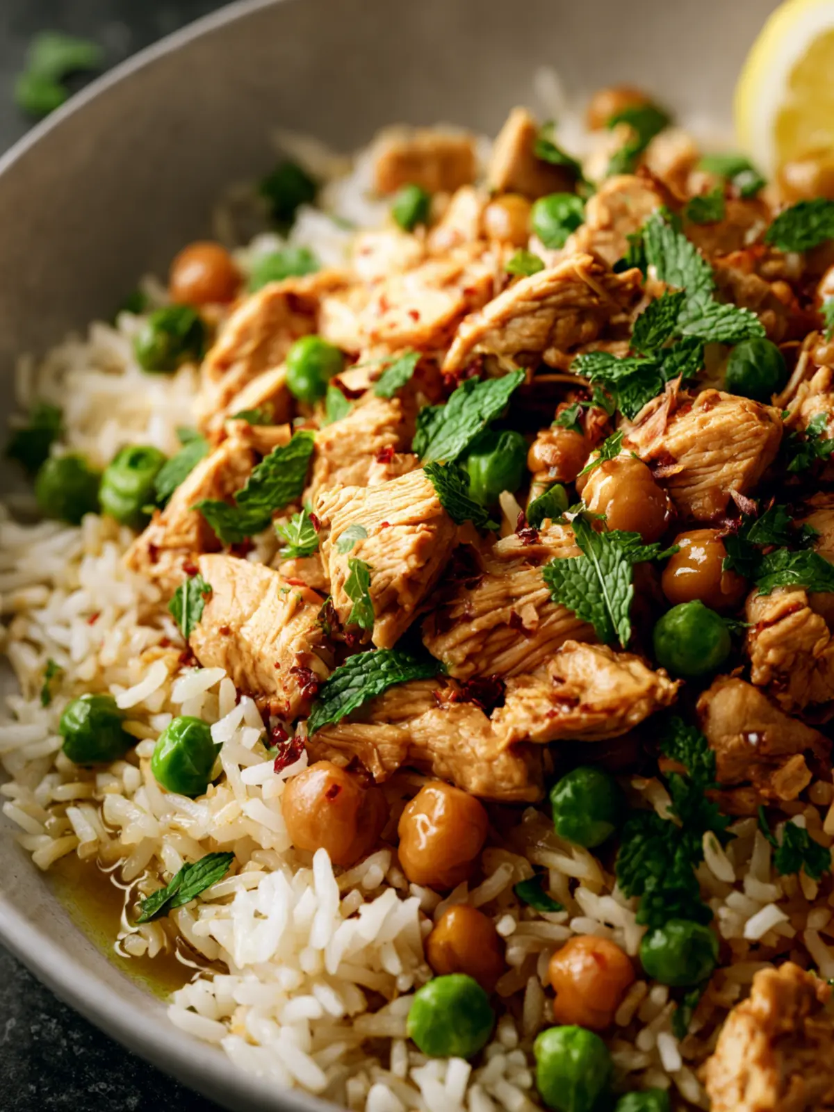 Chicken Peas And Rice Recipe First Image