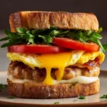 Chicken Sausage Breakfast Sandwich First Image