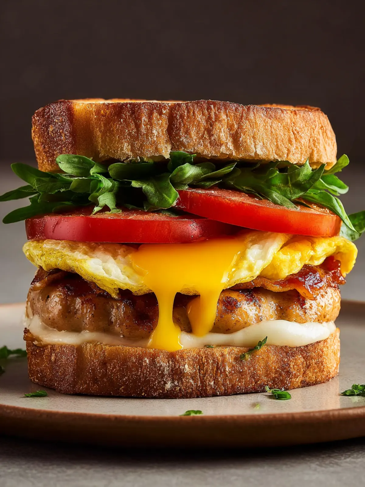 Chicken Sausage Breakfast Sandwich First Image