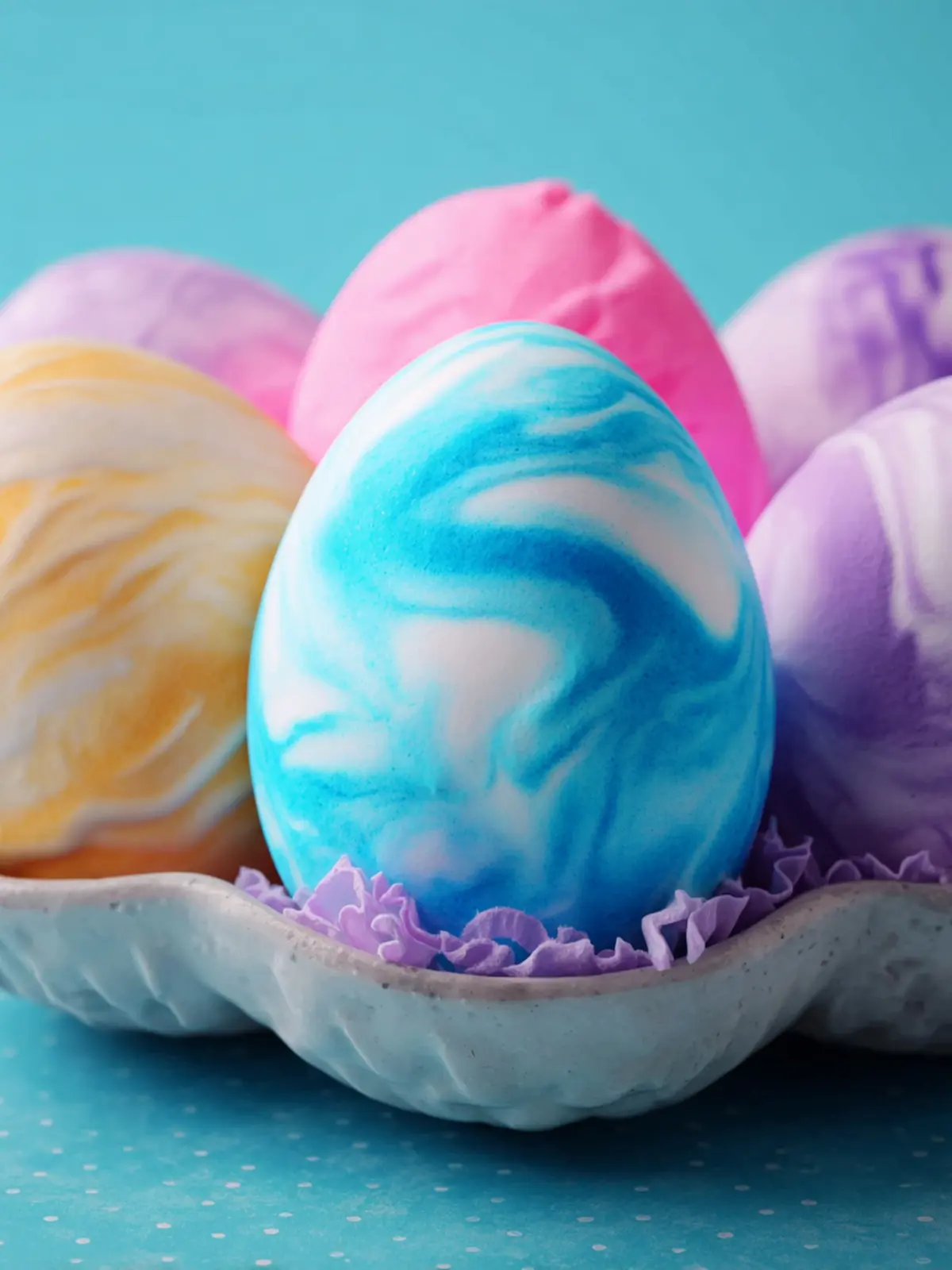 Cool Whip Dyed Easter Eggs First Image