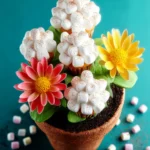 Easy Marshmallow Cupcakes {Flower Pot} First Image