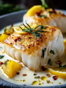 baked cod coconut lemon First Image
