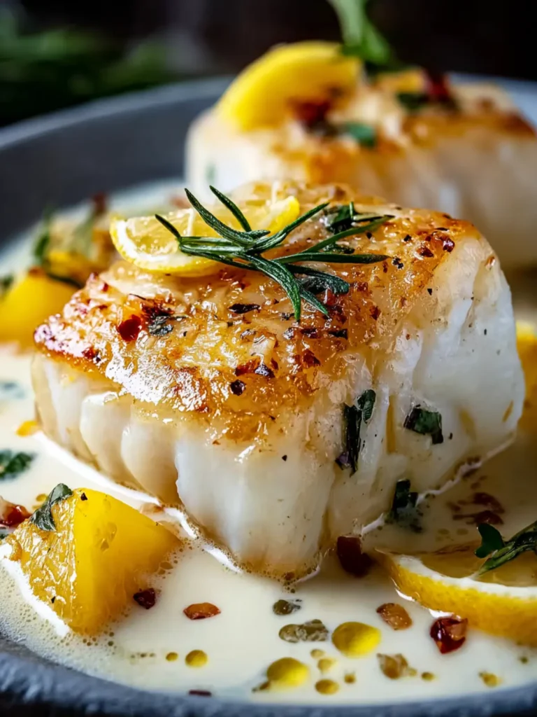 baked cod coconut lemon First Image