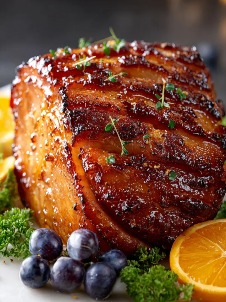 honey glazed ham First Image