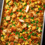 sheet pan chicken fried rice First Image